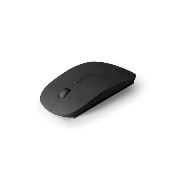 Mouse sem Fio Colorful Personalizado Preto