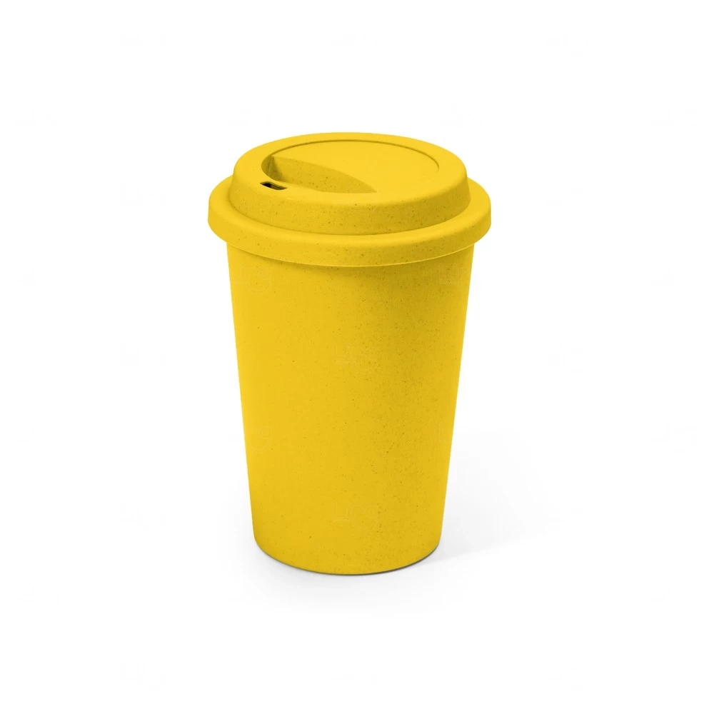 Copo Personalizado Fibra de Bambu Colorido - 450ml Amarelo