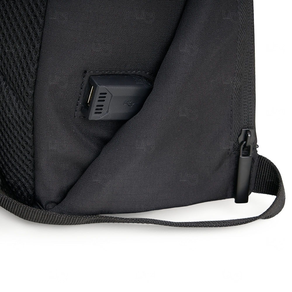 Mochila Poliéster para Notebook com Porta Canetas Personalizada 