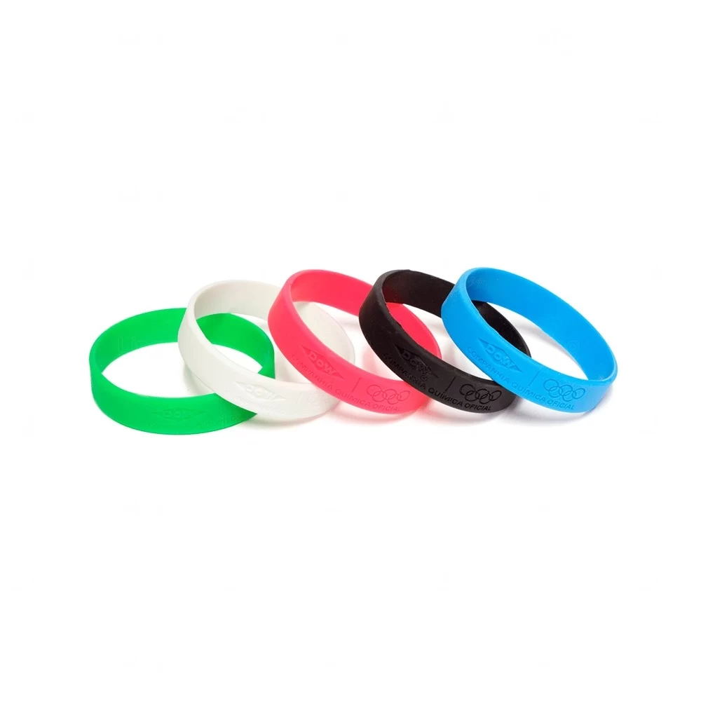 Pulseira Personalizada Silicone Colorblock 