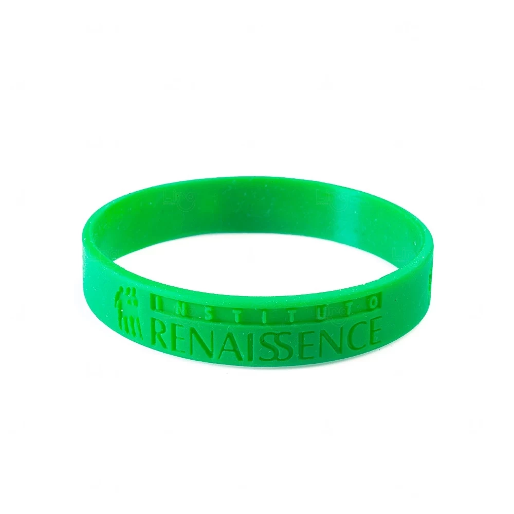 Pulseira Personalizada Silicone Colorblock 