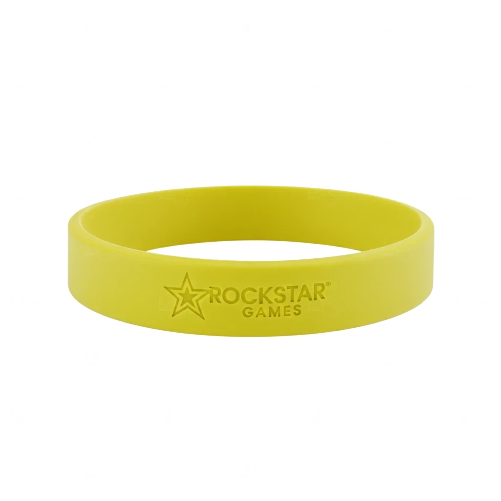 Pulseira Emborrachada Personalizada - Silicone ou Laprene 