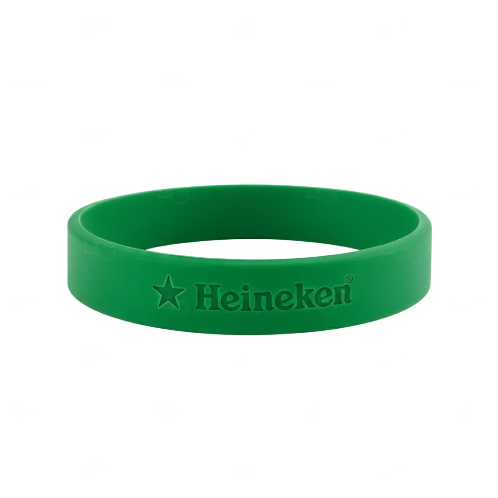Pulseira Emborrachada Personalizada - Silicone ou Laprene 