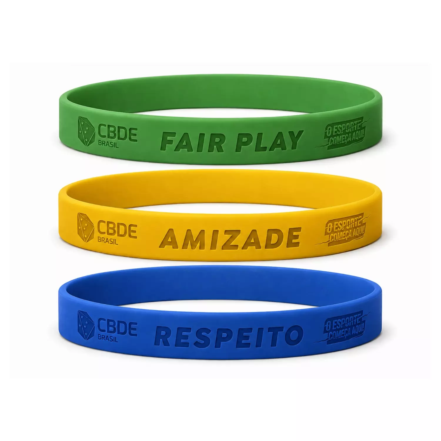 Pulseira Emborrachada Personalizada - Silicone ou Laprene 