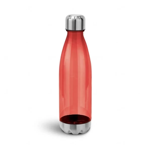 Garrafa Personalizada de Plástico e Inox - 700ml Vermelho