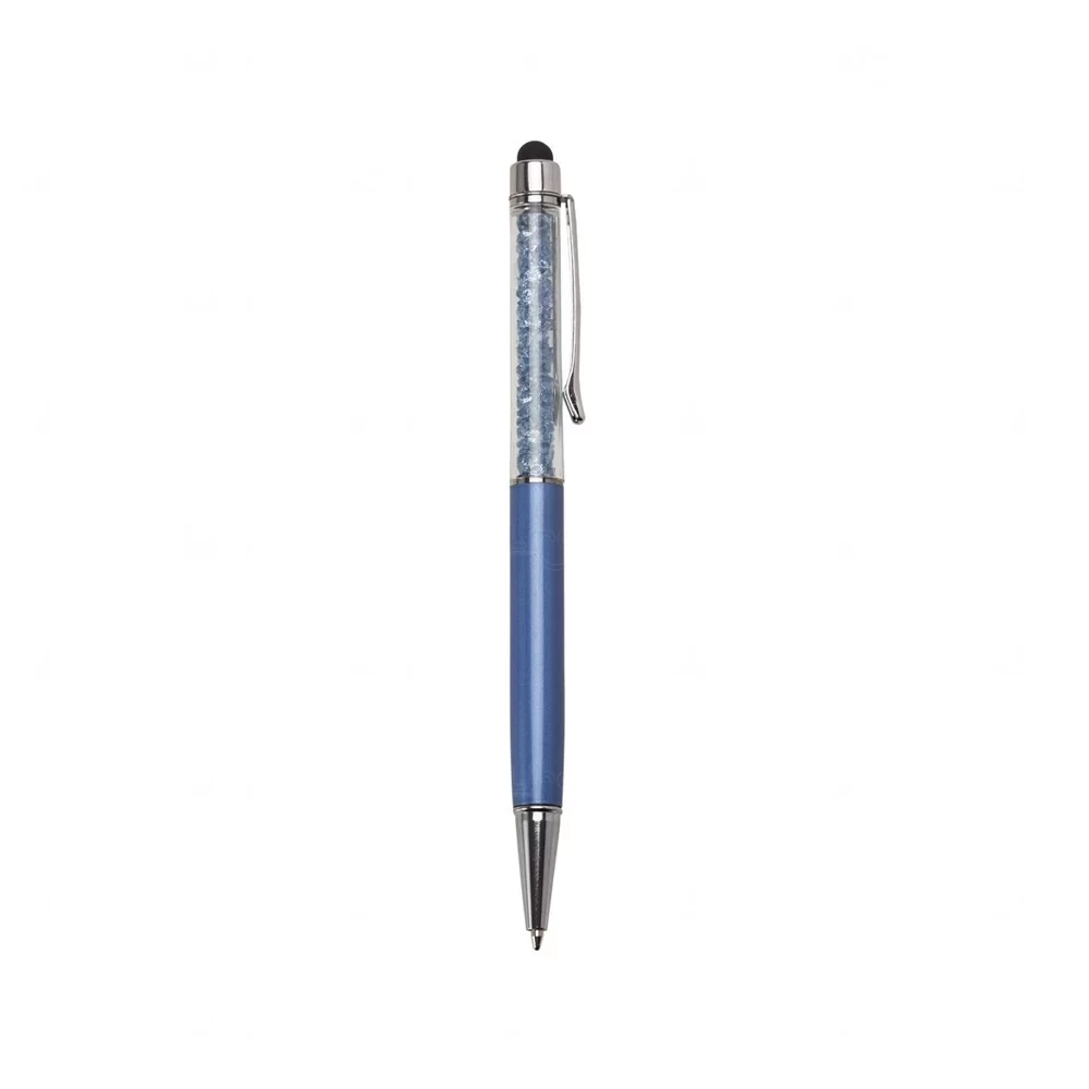 Caneta Touch Metal Personalizada Azul Escuro