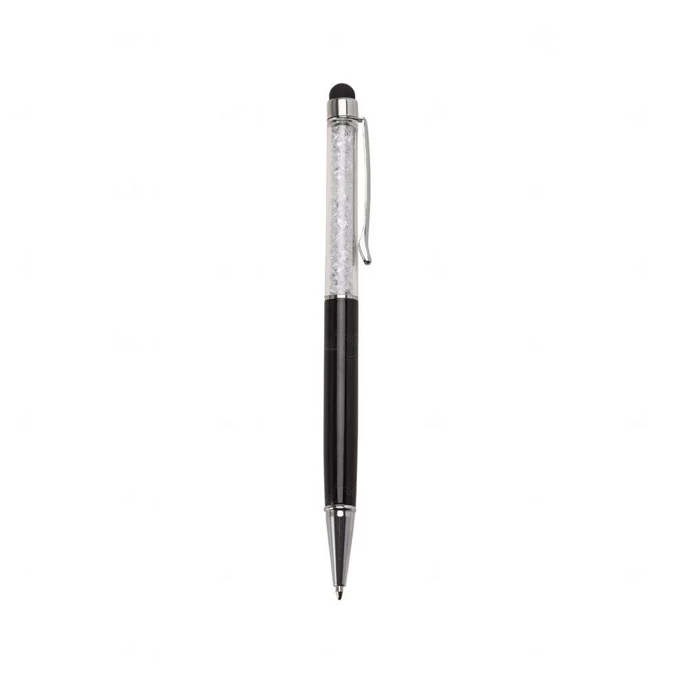 Caneta Touch Metal Personalizada Preto e Preto