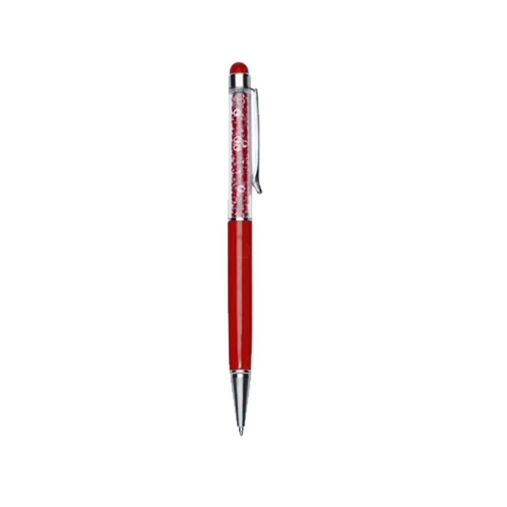 Caneta Touch Metal Personalizada Vermelho e Vermelho