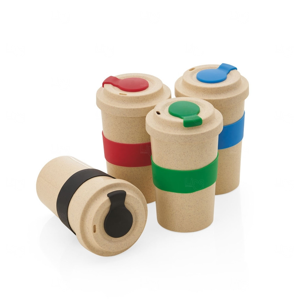 Copo Ecológico Fibra Bambu Personalizado - 450ml 