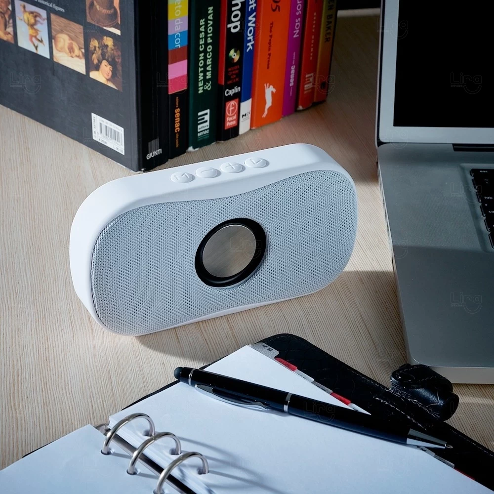 Caixa de Som Personalizada Bluetooth - 8,9 x 16,9 cm 