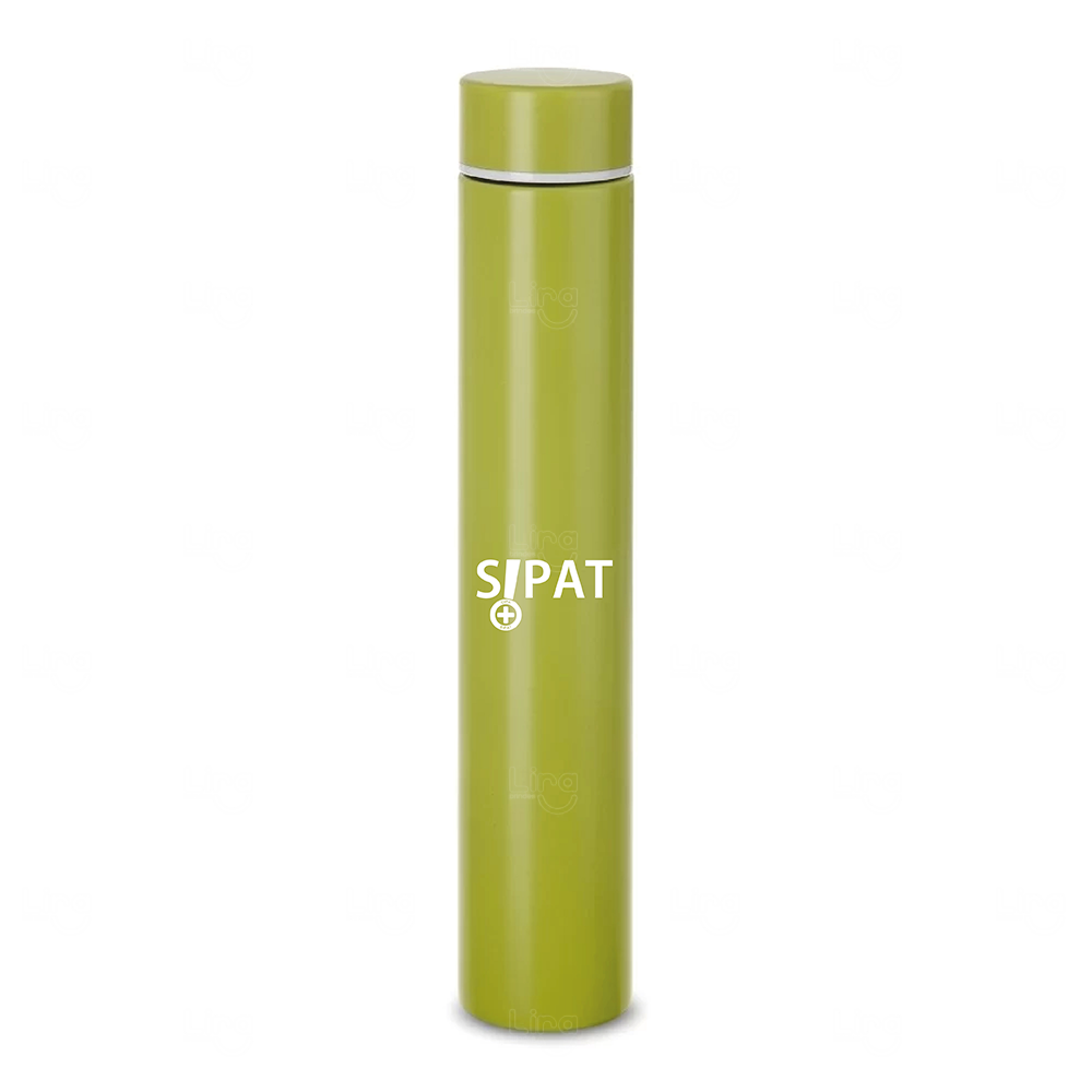 Garrafa Térmica Inox com Tampa Rosqueável Personalizada - 275ml 