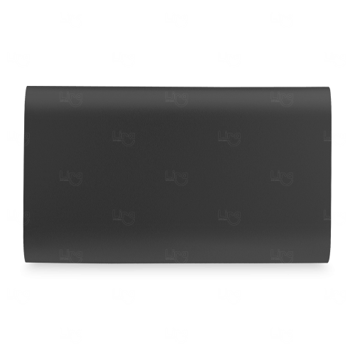 Power Bank Portátil Slim Colorido Personalizado -  4.400 mAh Preto