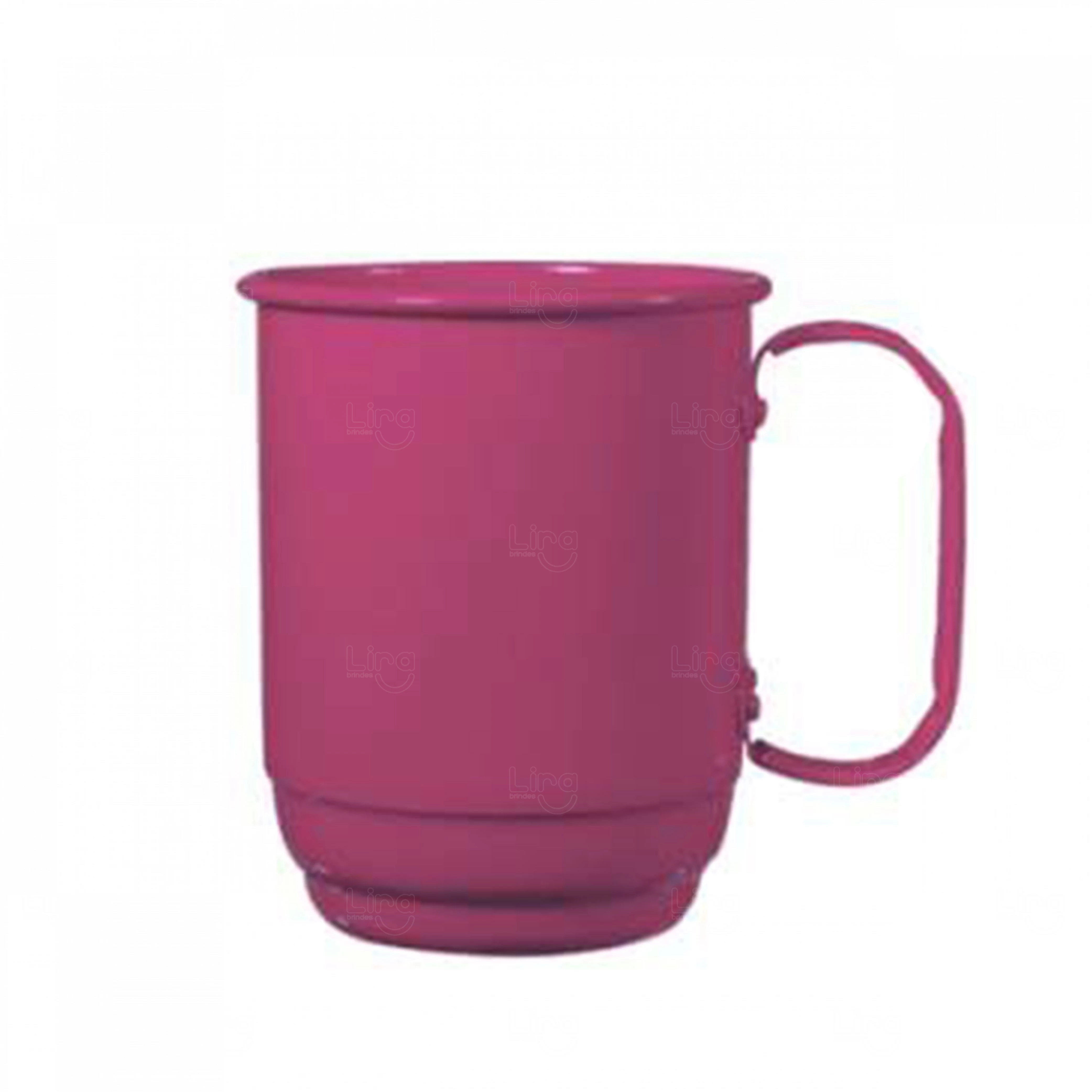 Caneca de Alumínio Personalizada - 500ml Rosa