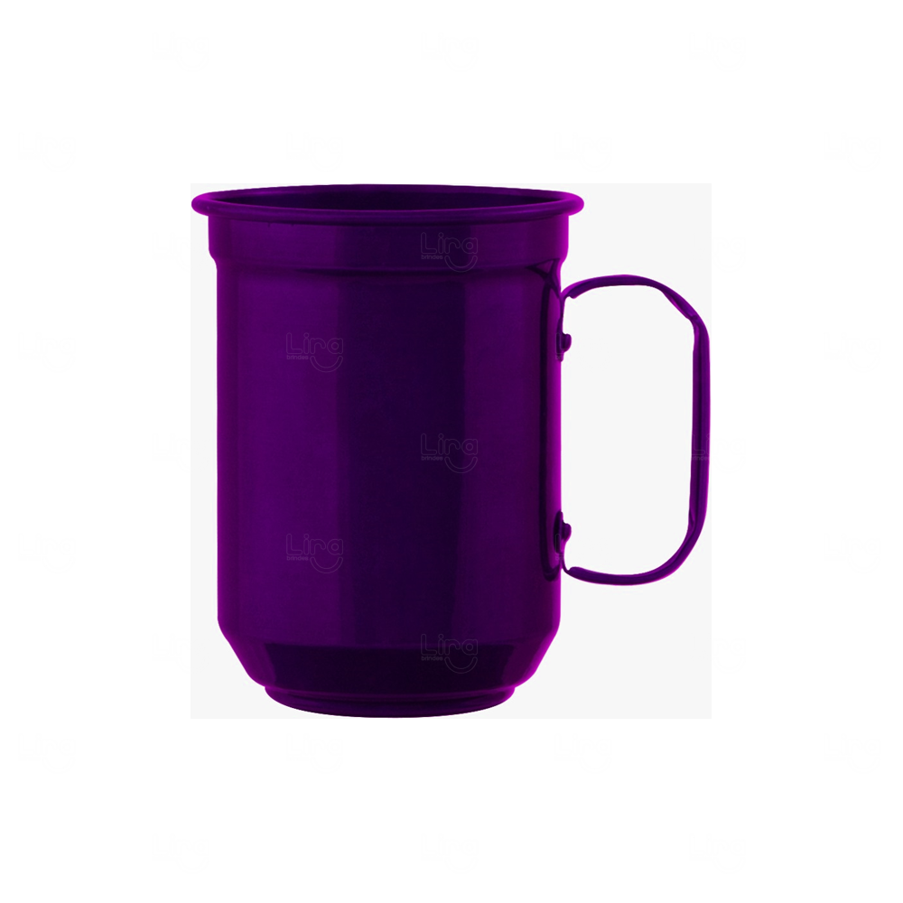 Caneca de Alumínio Personalizada - 500ml Roxo