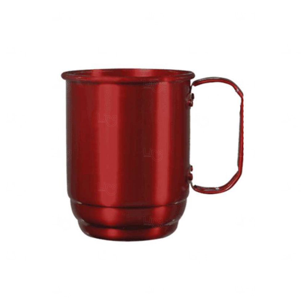 Caneca de Alumínio Personalizada - 500ml Vermelho