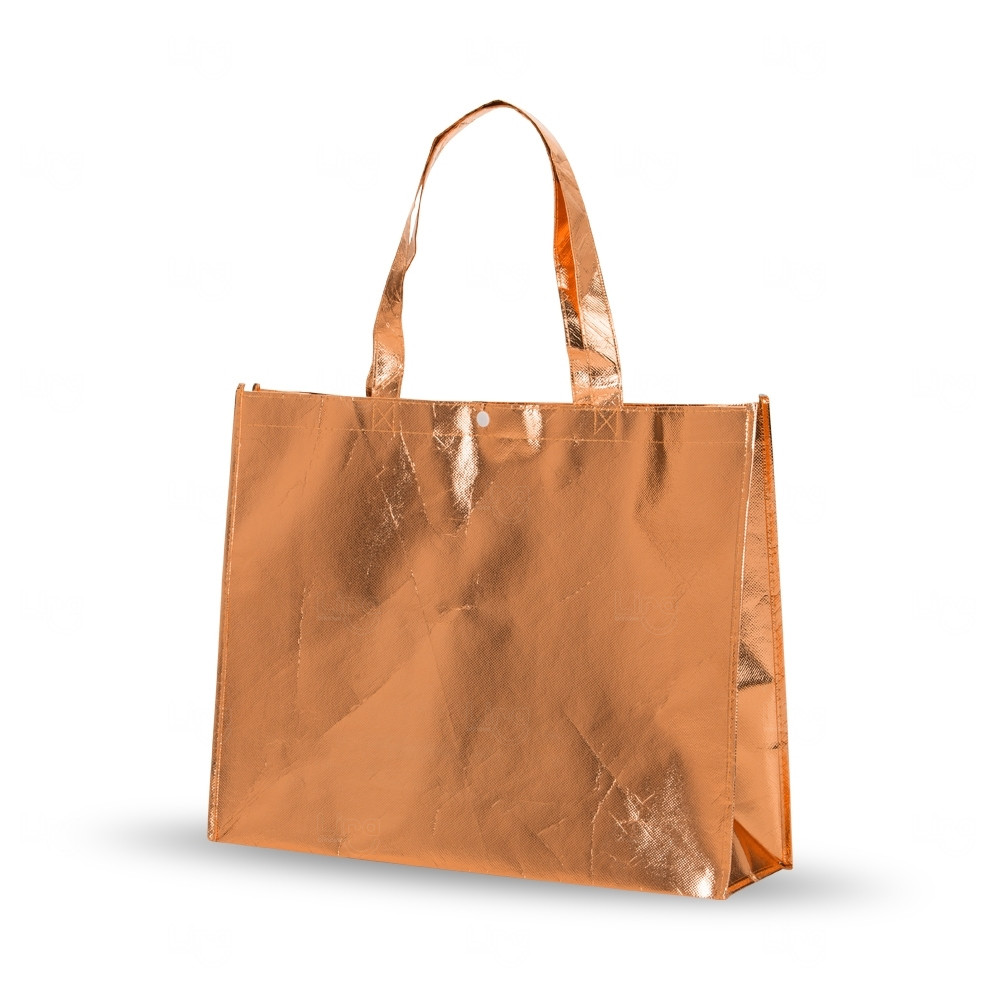 Sacola Metalizada em TNT Personalizada - 35 x 45,5 cm 