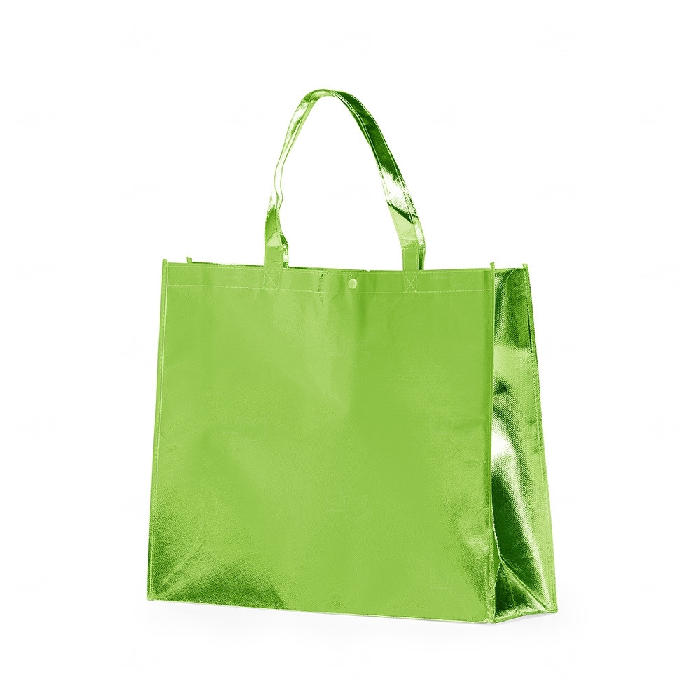 Sacola Metalizada em TNT Personalizada - 35 x 45,5 cm 