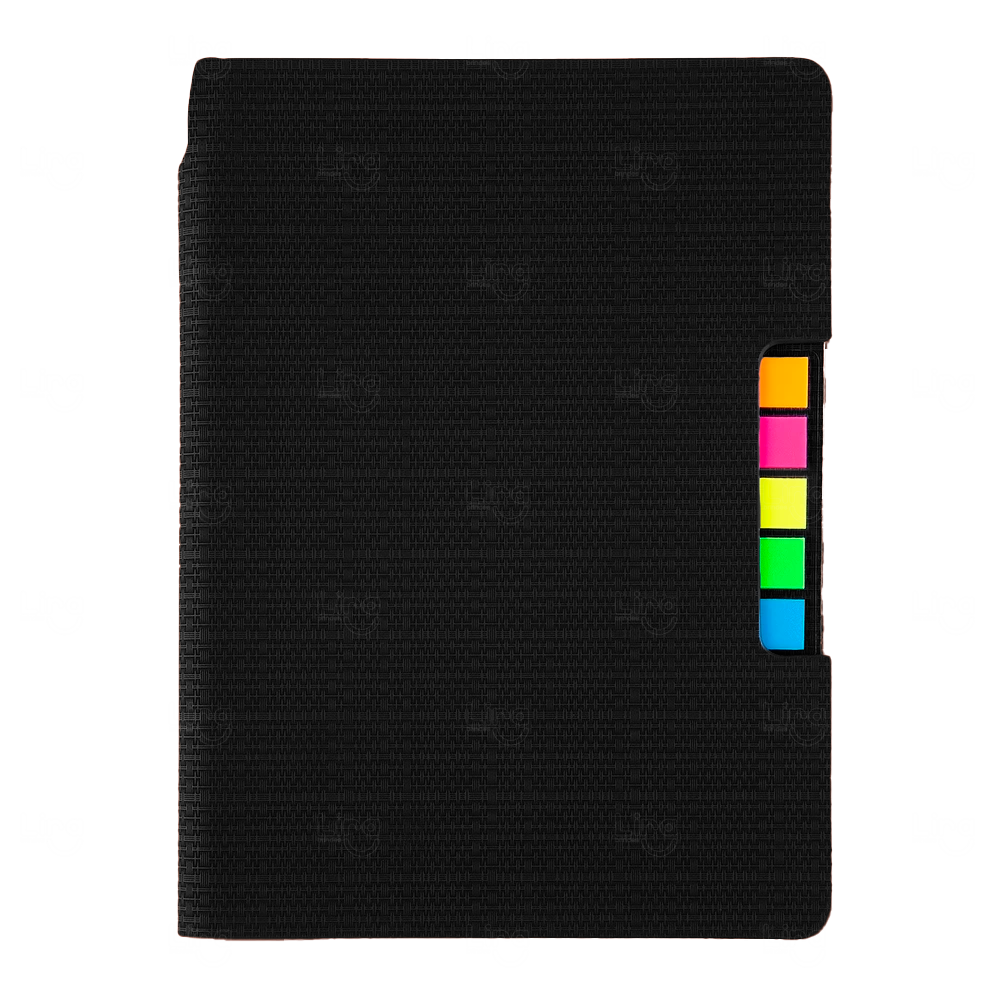 Bloco de Anotações Personalizado - 21 x 15 cm Preto
