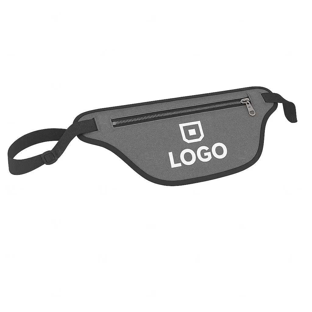 Pochete em Neoprene Personalizada - 33 x 13 cm Cinza