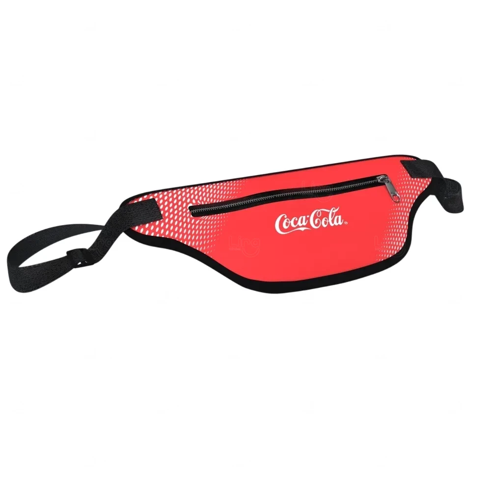 Pochete em Neoprene Personalizada - 33 x 13 cm Vermelho