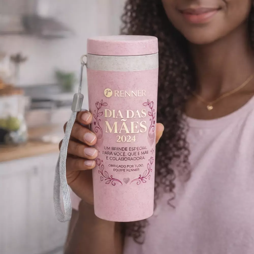 Copo Fibra de Bambu 350ml Isotérmico Personalizado 