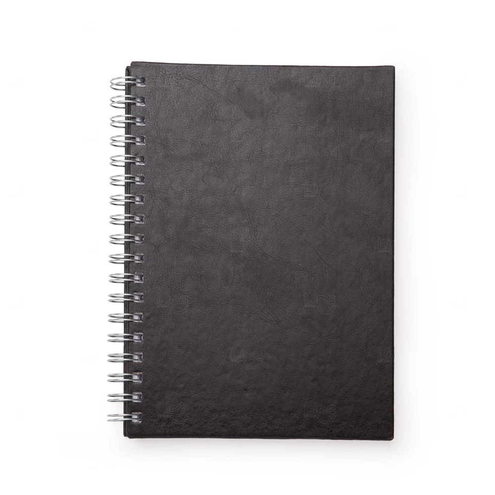 Caderno de Couro Sintético Personalizado - 24,3 x 18,4 cm 