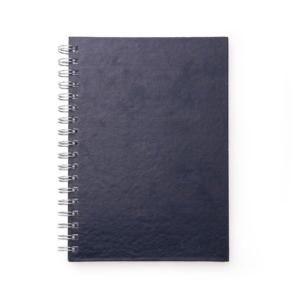 Caderno de Couro Sintético Personalizado - 24,3 x 18,4 cm 