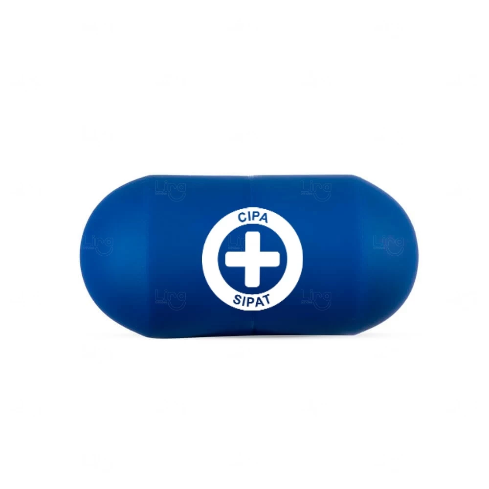 Capsula Anti Stress Personalizada Azul