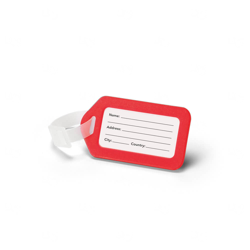 Tag de Mala Retangular Emborrachada Personalizada 