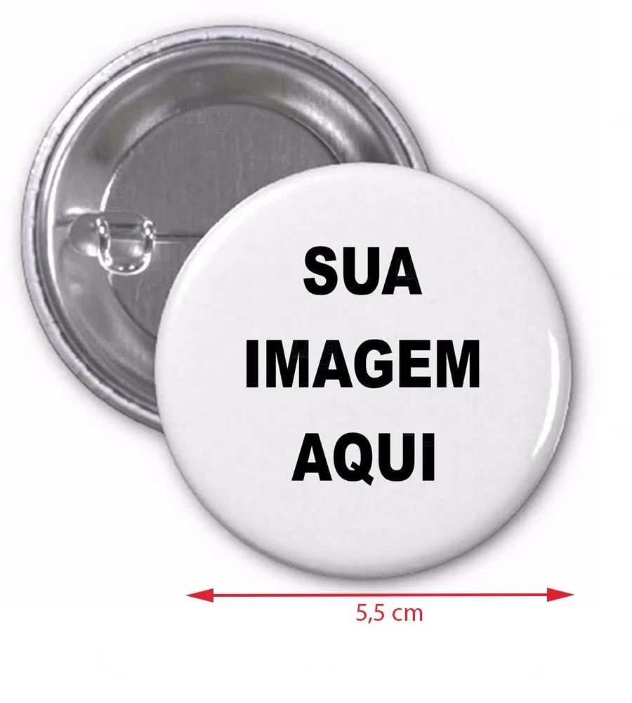 Botton Americano Personalizado - 5,5 cm 