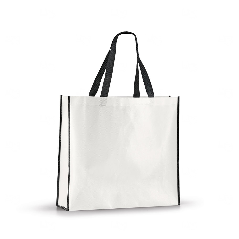 Sacola de Compras em TNT Personalizada - 42 x 38 cm Branco