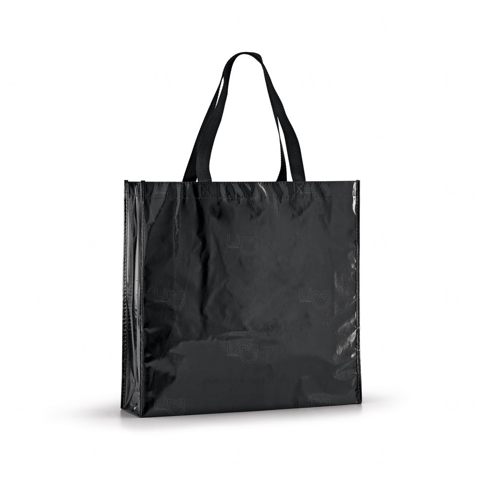Sacola de Compras em TNT Personalizada - 42 x 38 cm Preto
