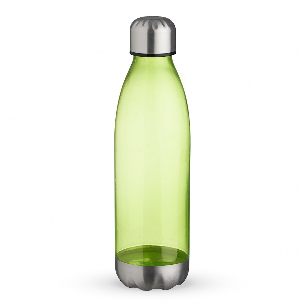 Garrafa Personalizada Plástica - 700ml Verde e Inox