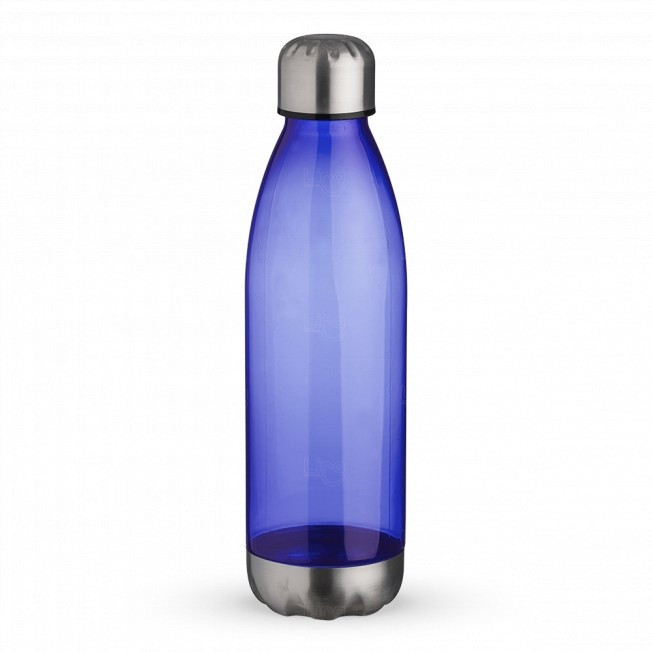 Garrafa Personalizada Plástica - 700ml Azul e Inox