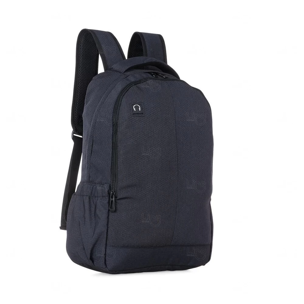 Mochila de Poliéster com Duplo Compartimento Personalizada 