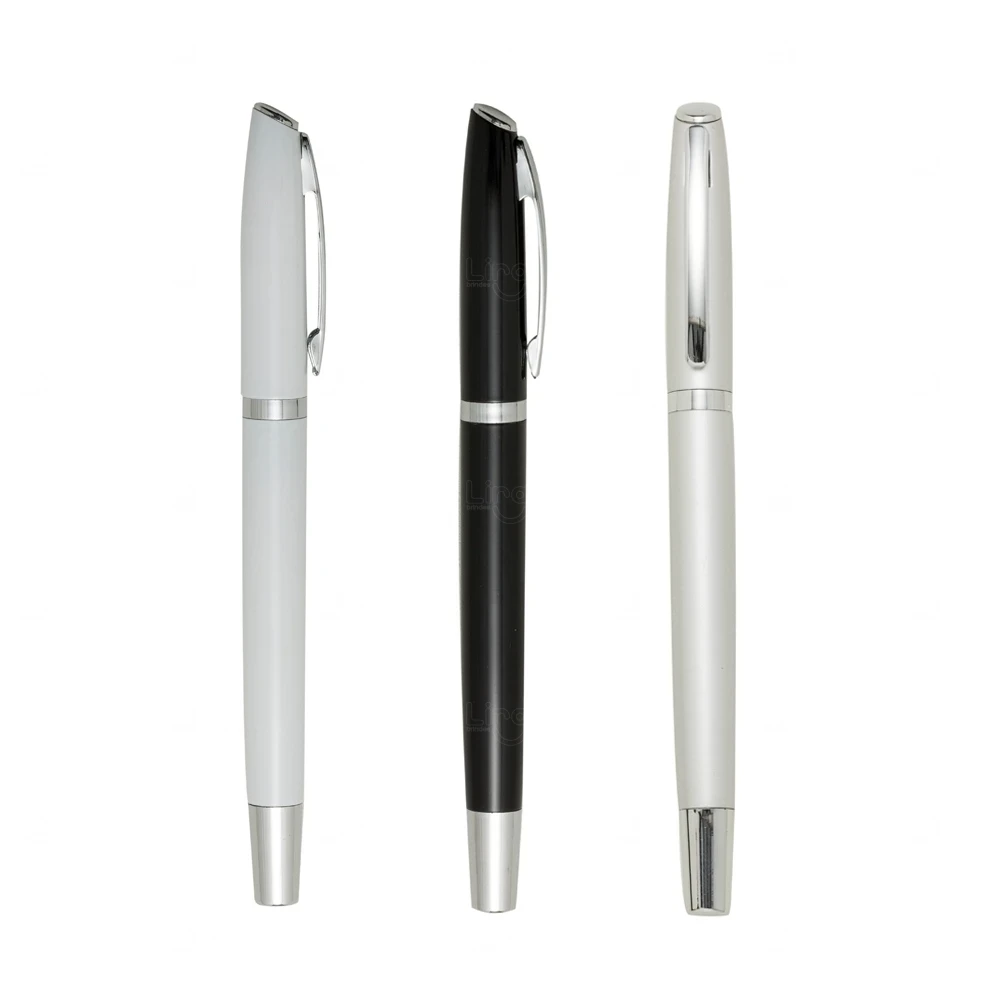 Caneta Rollerball de Metal com Tampa Personalizada 