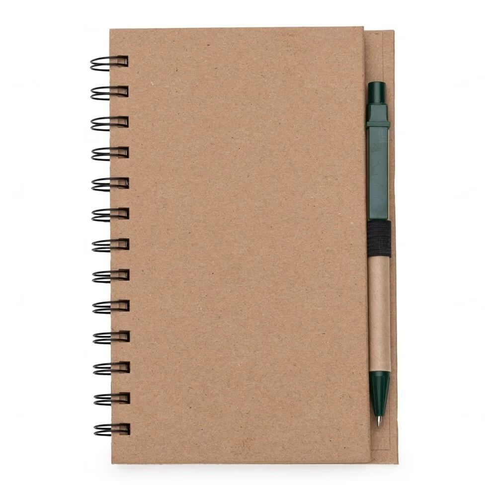 Caderno com Caneta Personalizado - 18,2 x 12,1 cm 
