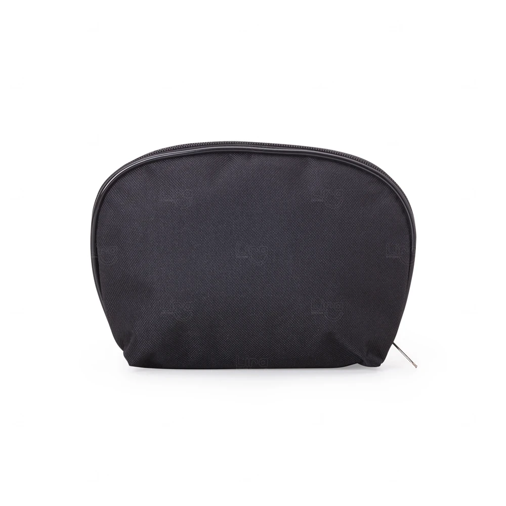 Nécessaire em Nylon com Interior Emborrado Personalizada Preto