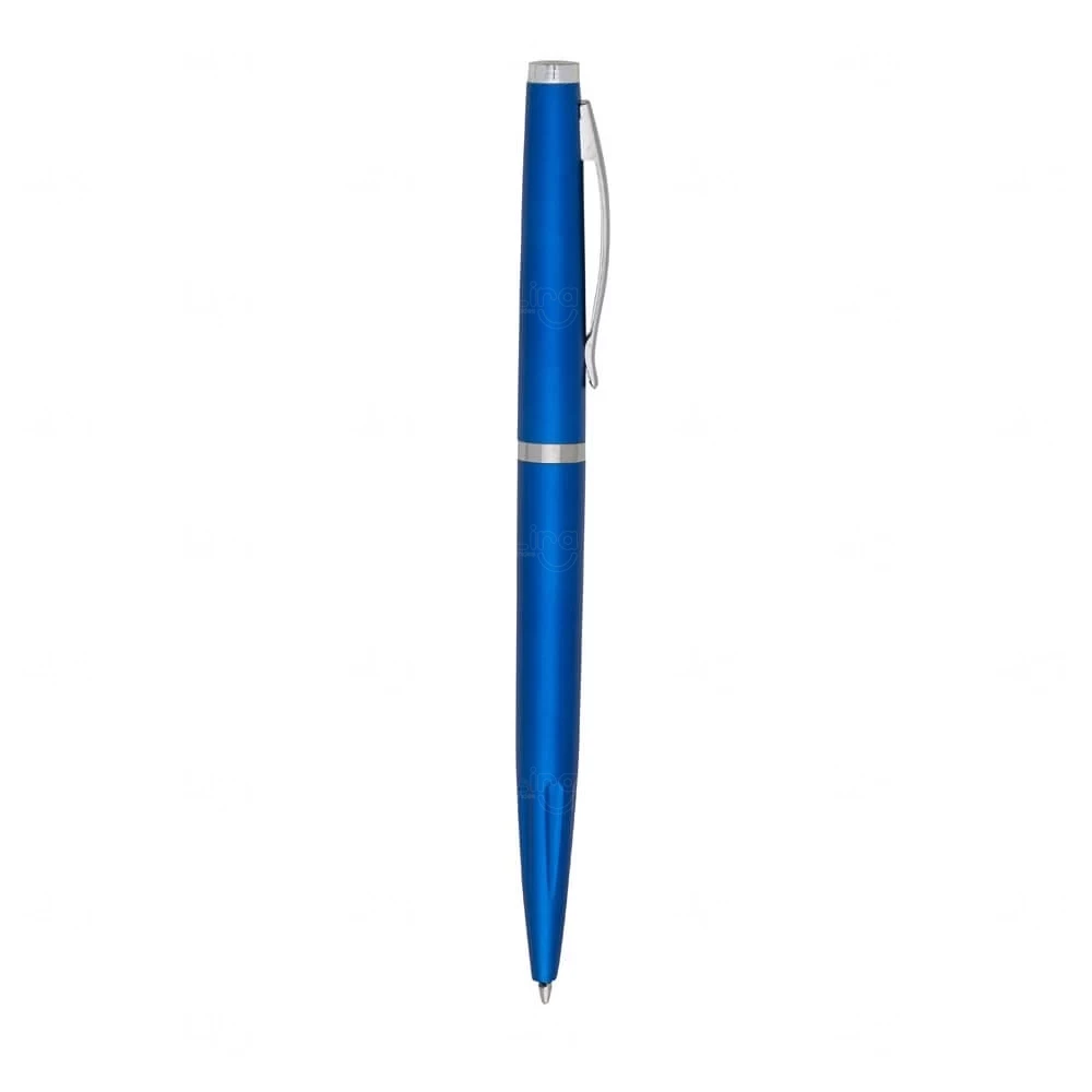 Caneta Plástica Fina Personalizada 