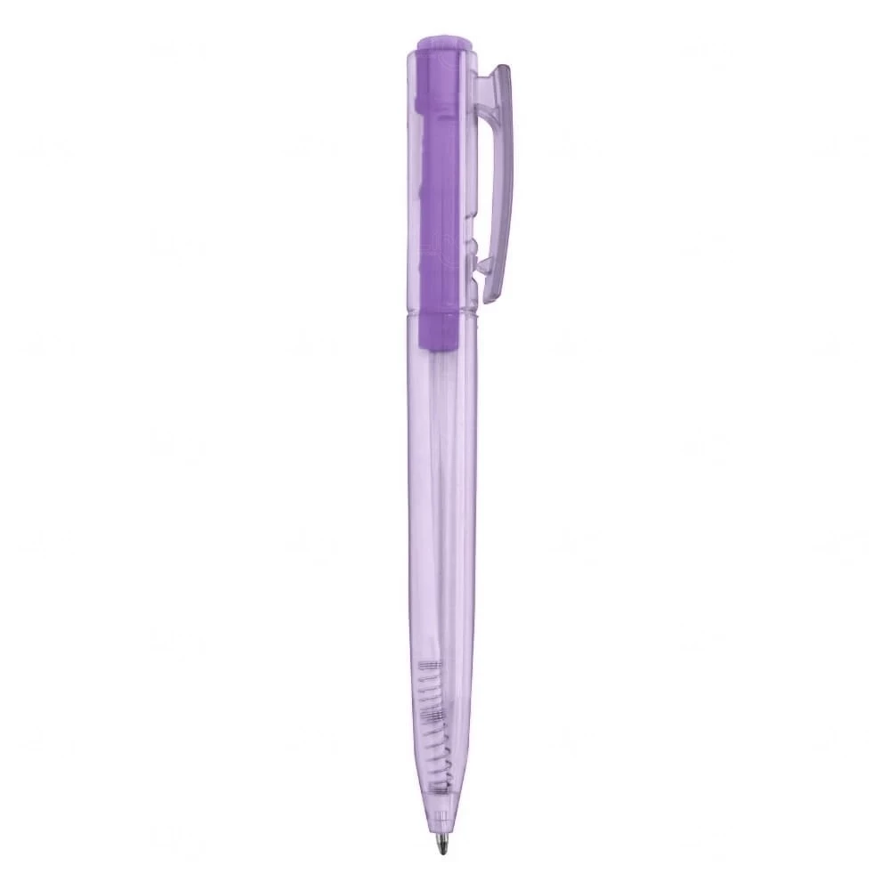 Caneta Plástica Translúcida Personalizada 