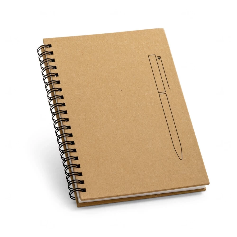 Caderno Kraft com Imã  Personalizado - 18 x 13 cm 