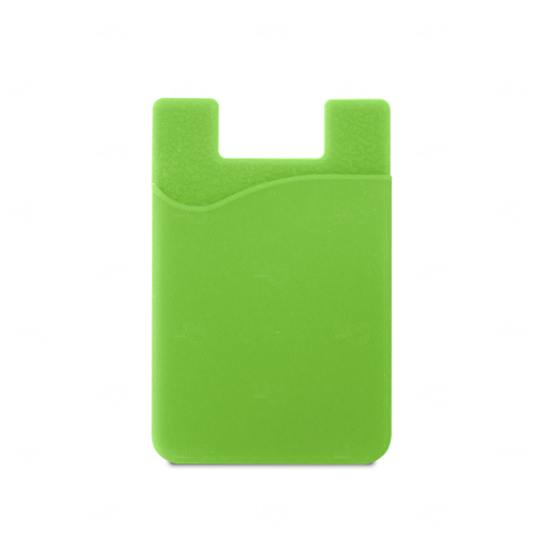 Porta-Cartões para Celular em Silicone Personalizado Verde