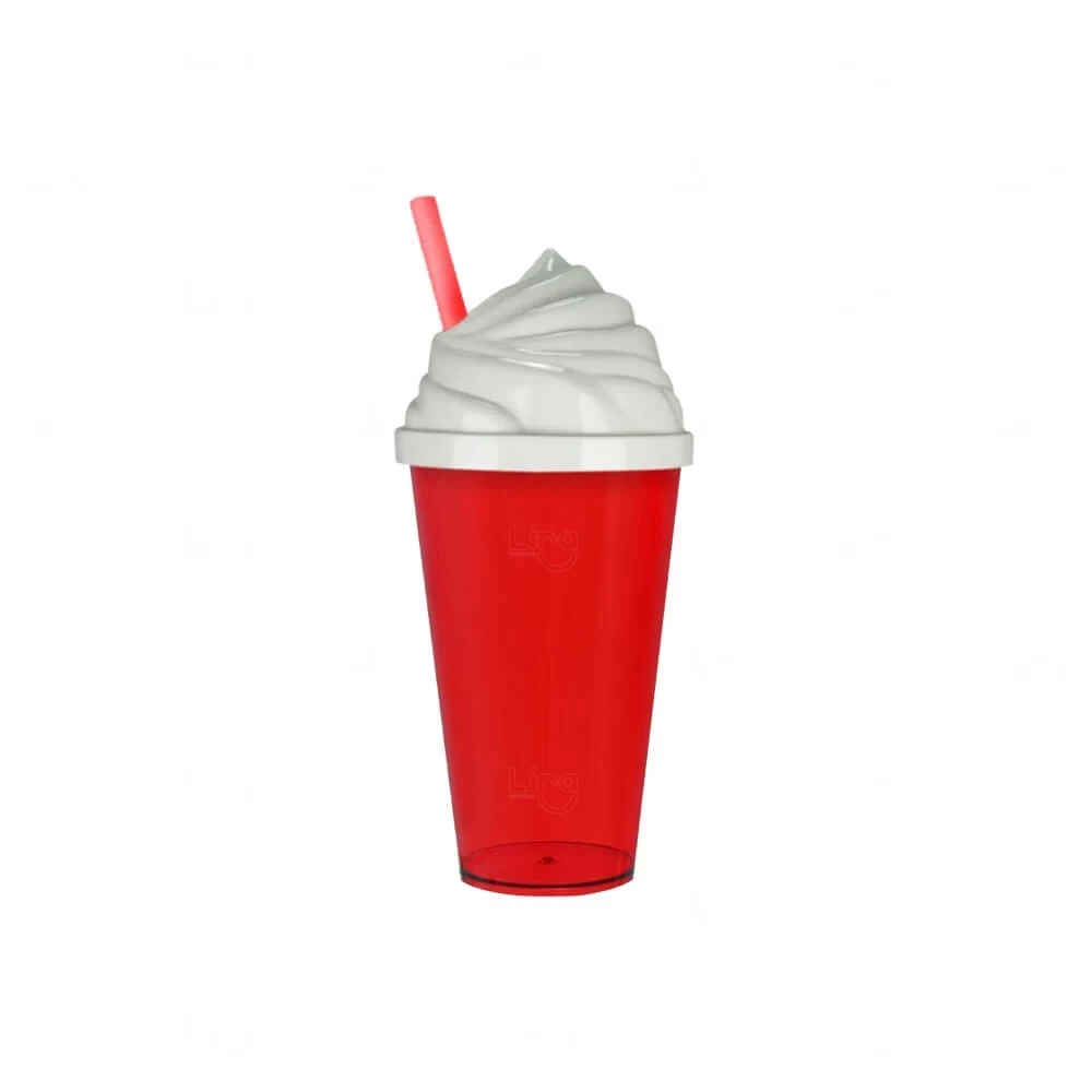 Copo Personalizado Plástico tipo Sorvete - 550ml 