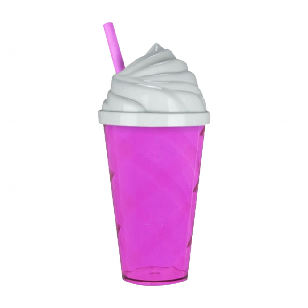 Copo Personalizado Plástico tipo Sorvete - 550ml 