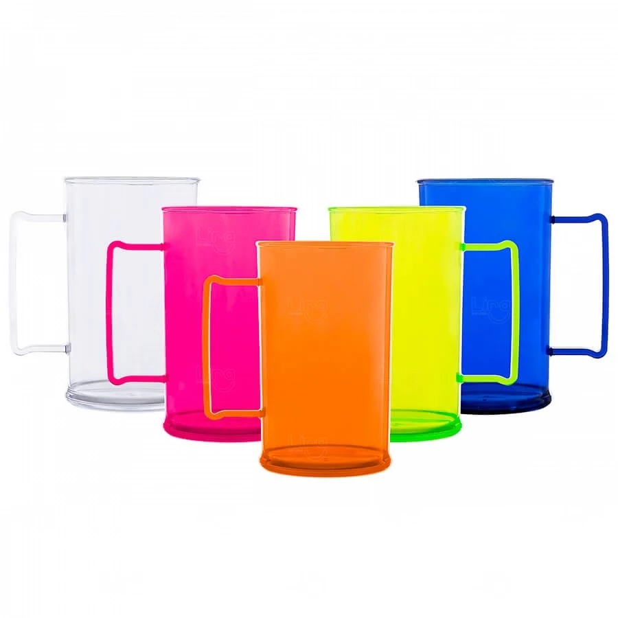 Caneca De Chopp Personalizada - 500ml (Leitosa ou Cristal) 