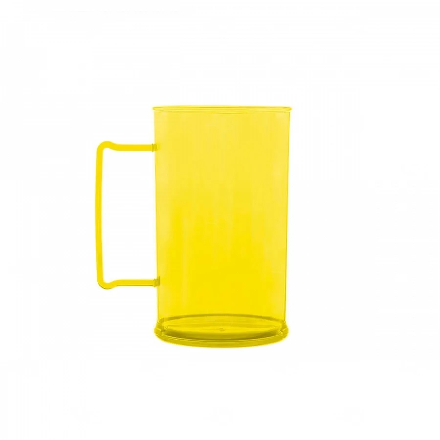 Caneca De Chopp Personalizada - 500ml (Leitosa ou Cristal) Amarelo