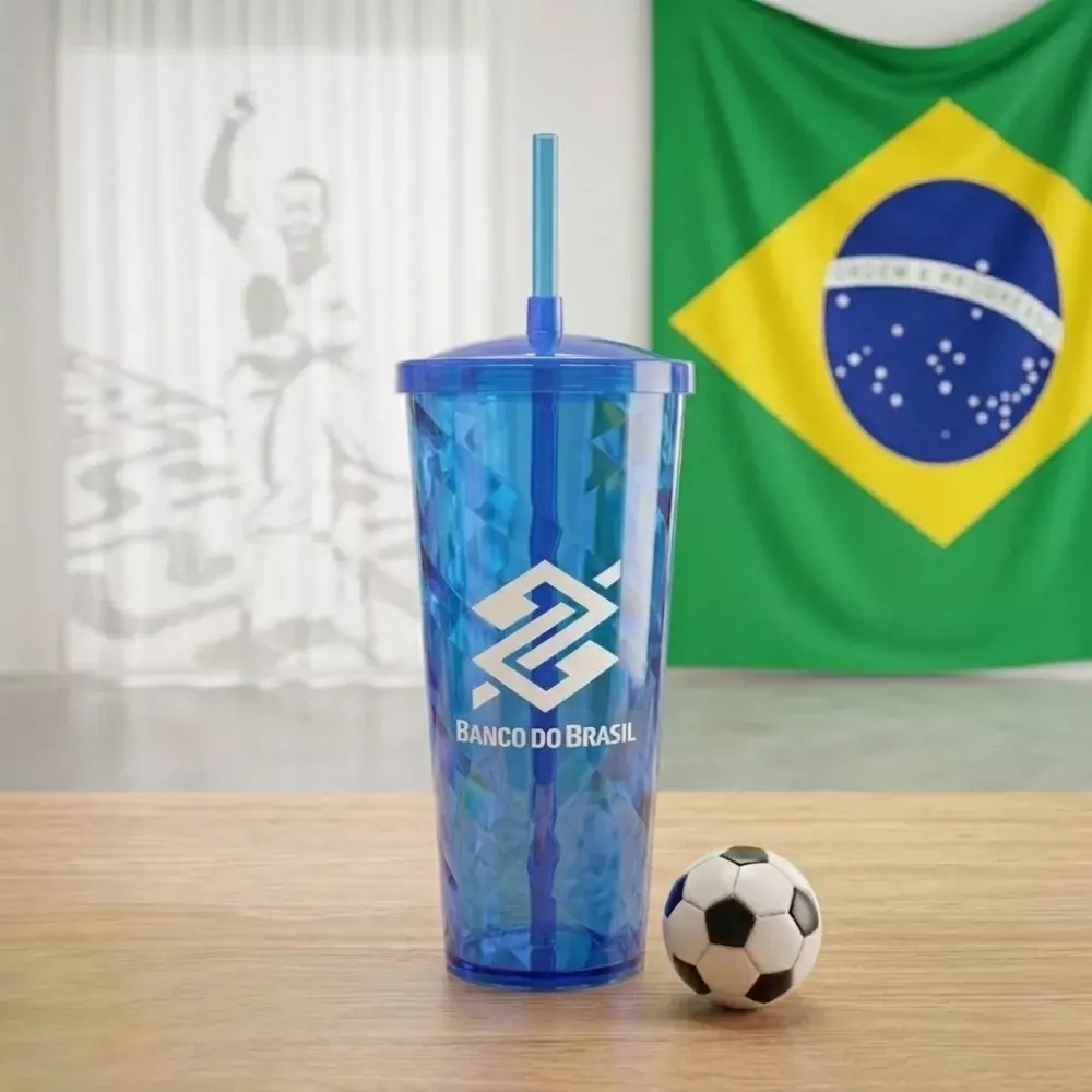 Copão Twister 1 Litro com Canudo Personalizado 