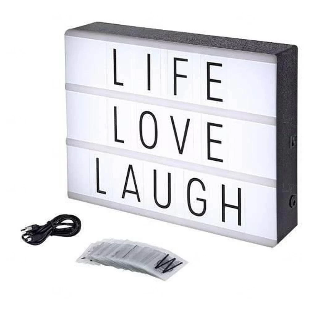 Luminária Led Lightbox A4 Personalizada 