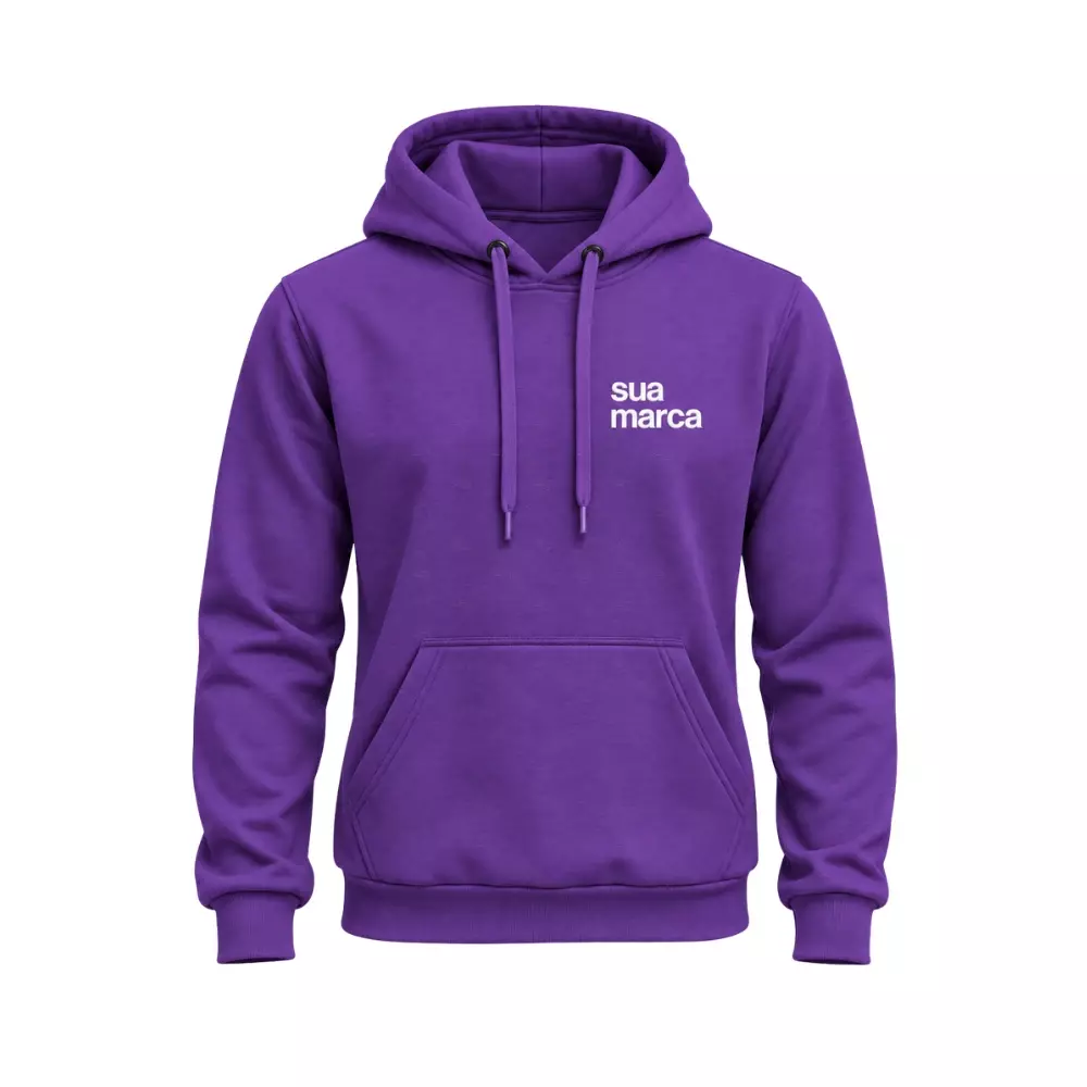 Moletom Canguru Personalizado Roxo