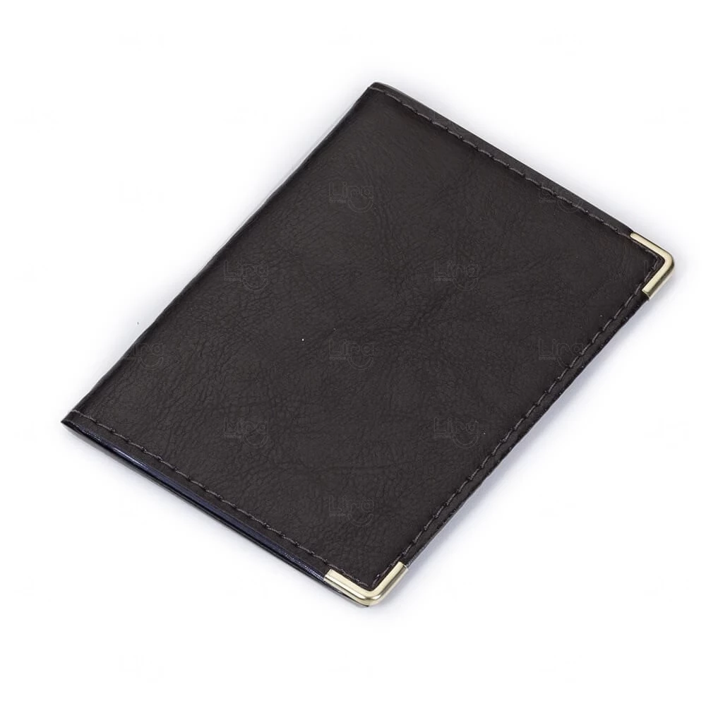 Porta Documentos Personalizado em Couro Sintético - 12,2 x 17,7cm 